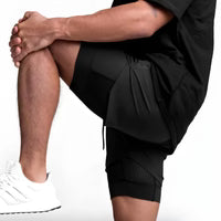 ActiveRun™ – 2-in-1 Träningsshorts för ostörd träning utan studsande mobil