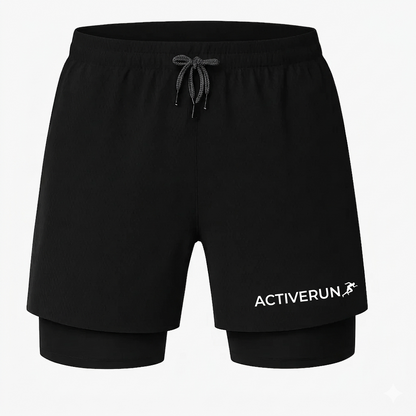 ActiveRun™ – 2-in-1 Träningsshorts för ostörd träning utan studsande mobil